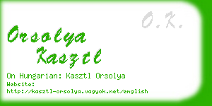 orsolya kasztl business card